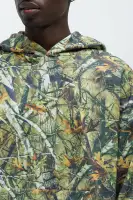 Camouflage Hoodie Long Sleeve Polyester Cotton with Skinny Flare Sweatpants(Camouflage,S)