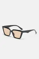 Cat Eye Frame Plastic Lens Black/Orange(Black/Orange,OS)