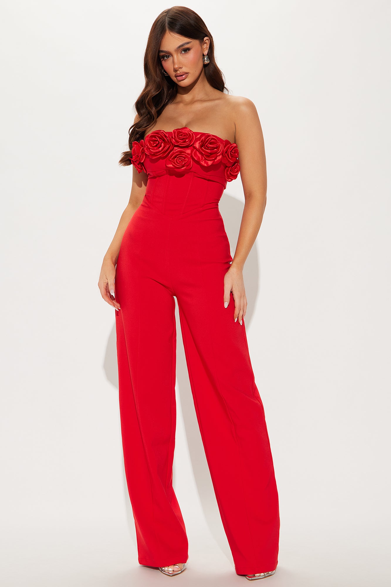 Ruched Legging Jumpsuit - Stretchy & Stylish Tube Design