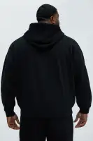 Long Sleeve Casual Cotton Polyester Imported Hoodie(Black,S)