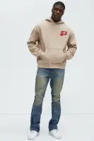 Printed High Pile Fleece Nylon Webbing Buckle Contrast Zipper 100% Polyester Outerwear(Tan,S)