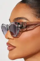 Plastic Frame - Black & Grey (Standard Lens Hardware Temple Detail)(Grey,OS)