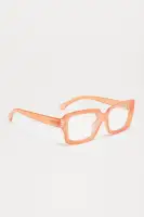 Pink Square Glasses with Blue Light Lens(Pink,OS)
