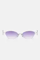 Plastic Frame - Black & Grey (Standard Lens Hardware Temple Detail)(Grey,OS)