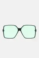 Square Plastic Frame Eyewear with Color Lenses (Available in Black/Combo)(Black/combo,OS)