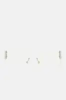 Shield Frame Rimless Clear Lens Imported Eyewear(Clear,OS)