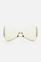 Rimless Clear Lens Shield Frame Glasses – Stylish and Functional Eyewear(Clear,OS)