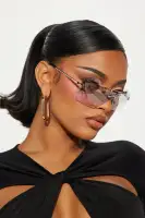 Square Rimless Frame Clear Lens Imported Eyeglasses