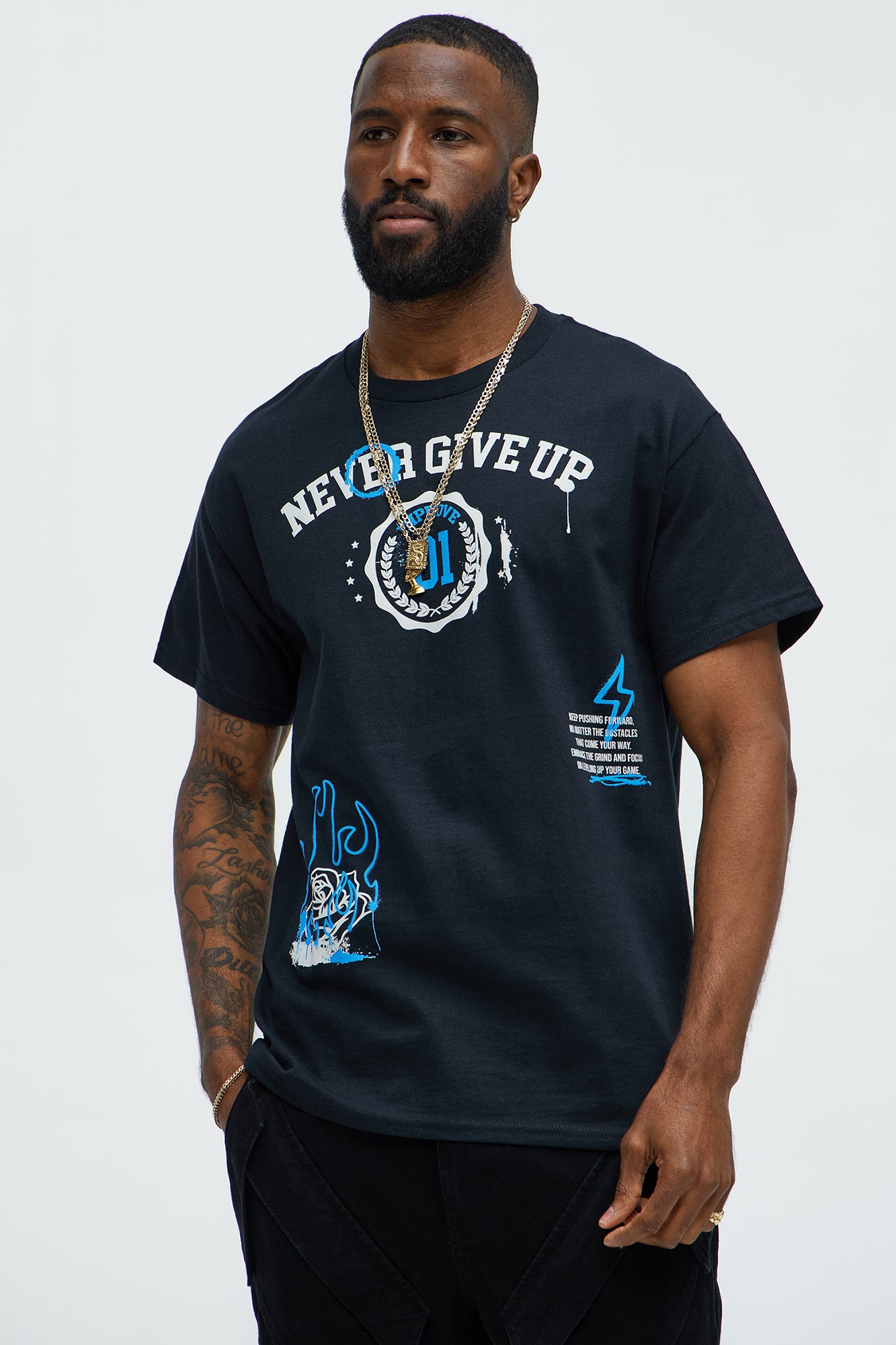 Crew Neck Short Sleeve Screen-Printed 100% Cotton T-Shirt