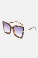 Rhinestone Detail Hinge Closure Fashion Hoop Earrings(Tortoise,OS)