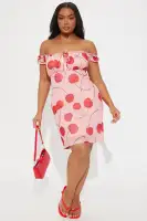 Chic Pink Mesh Mini Dress with Ruched Bow Detail - Sleeveless Scoop Neck Stretchy Party Dress(Pink/combo,XS)