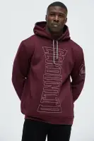 Burgundy Hoodie Drawstring Long Sleeve Polyester Imported