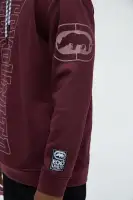 Burgundy Hoodie Drawstring Long Sleeve Polyester Imported(Burgundy,S)