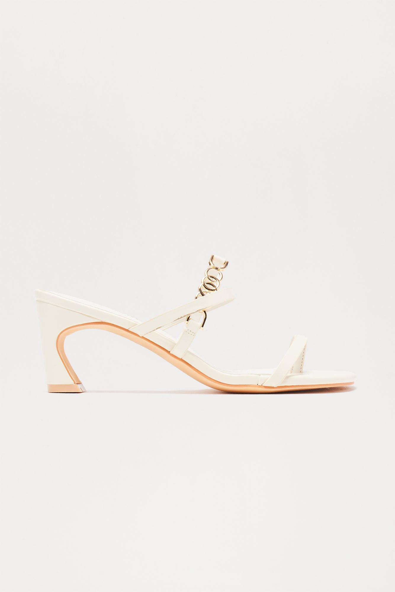 Elegant Square-Toe Heeled Sandals - 2.5 Mid Heel in Black & Beige