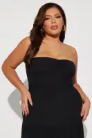 Elegant Gauze Maxi Dress with Smocked Tube Top - Available in Black, Mint, White & Yellow(Black,XS)