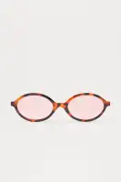 Tortoise Round Plastic Eyewear With Colored Lenses