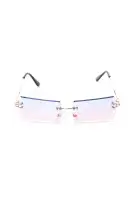 Yellow & Blue Combo Square Sunglasses - Metal Frame, Colored Lens, Nose Pads(Blue/combo,OS)