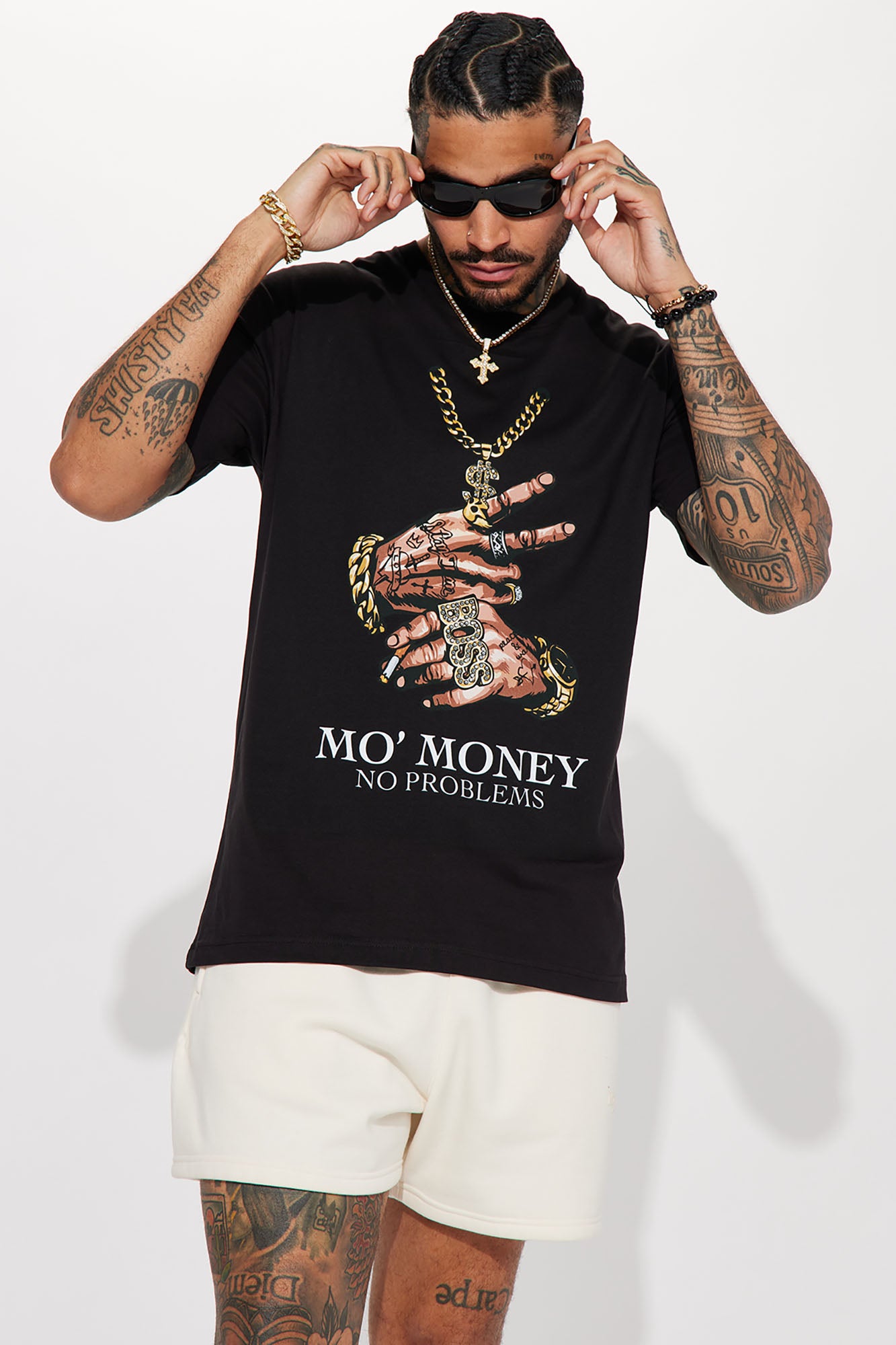Crew Neck Short Sleeve Printed 100% Cotton T-Shirt