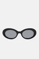 Round Sunglasses - Plastic Frame, Available in Pink & Black(Black,OS)