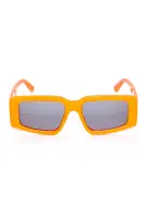 Square Frame Plastic Glasses - Available in Black, Tan, and Orange(Orange,OS)