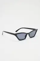 Black Cat Eye Plastic Frame(Black,OS)