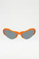 Rhinestone Hardware Detail Drop Earrings Post Back Closure(Orange,OS)