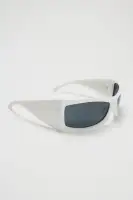 Shield Frame Plastic with Orange and White Colors(White,OS)