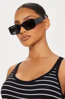 Black Square Plastic Standard Fit Glasses