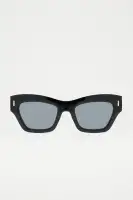 Cat Eye Plastic Frame Standard Lens Imported Eyeglasses(Black,OS)