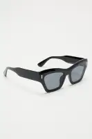 Cat Eye Plastic Frame Standard Lens Imported Eyeglasses(Black,OS)
