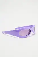Purple Shield Frame Plastic Standard Lens(Purple,OS)