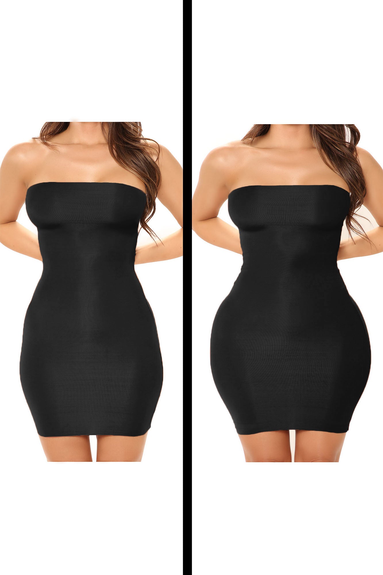 Medium Support Shapewear Bodysuit with Open Cup & Snap Closure – Smooth & Sculpt