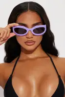 Purple Shield Frame Plastic Standard Lens(Purple,OS)