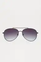 Aviator Metal Frame Glasses - Black & Brown(Black,OS)