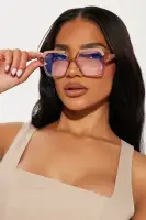 Round Plastic Frame Blue Light Blocking Glasses - Nude & Combo Colors