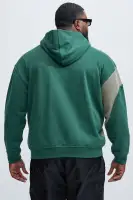 Sand-colored Embossed Detail 100% Cotton Long Sleeve Hoodie(Sand,S)