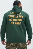 Green Drawstring Long Sleeve Screen-Printed Polyester Hoodie(Green,S)