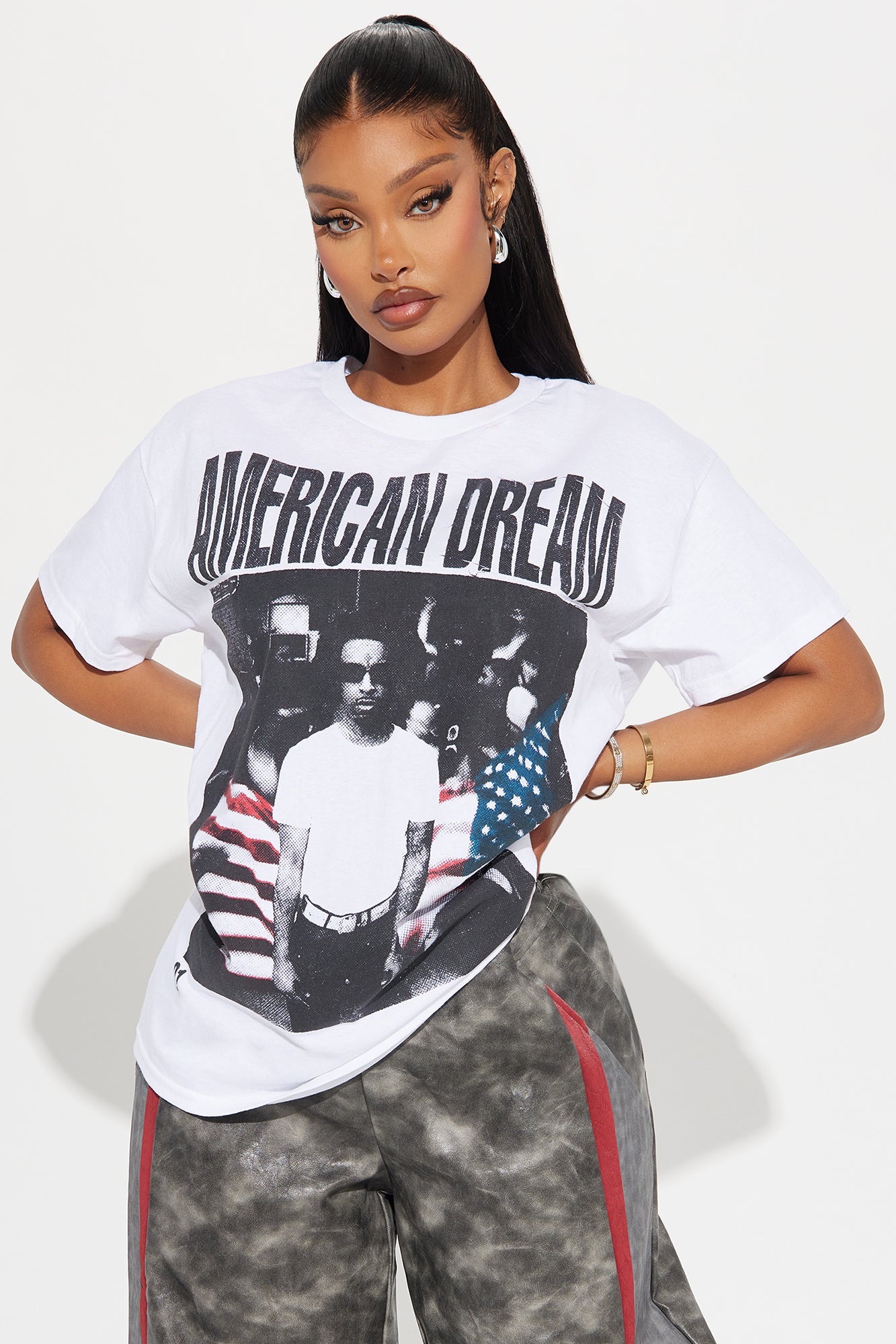21 Savage Graphic Crew Neck T-Shirt - 100% Cotton Stretch Tee - White Screen Print