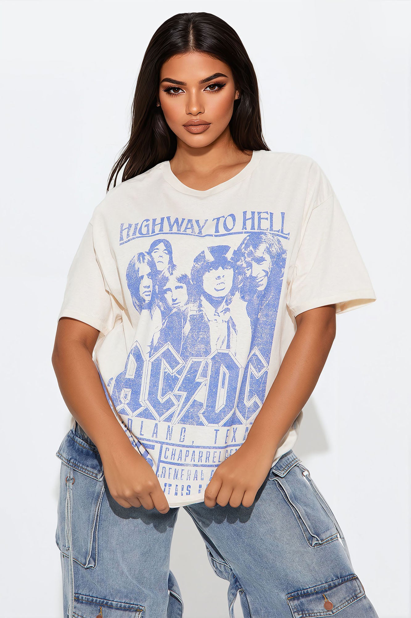 ACDC Graphic Print 100% Cotton Crew Neck T-Shirt – Soft & Stretch Fit