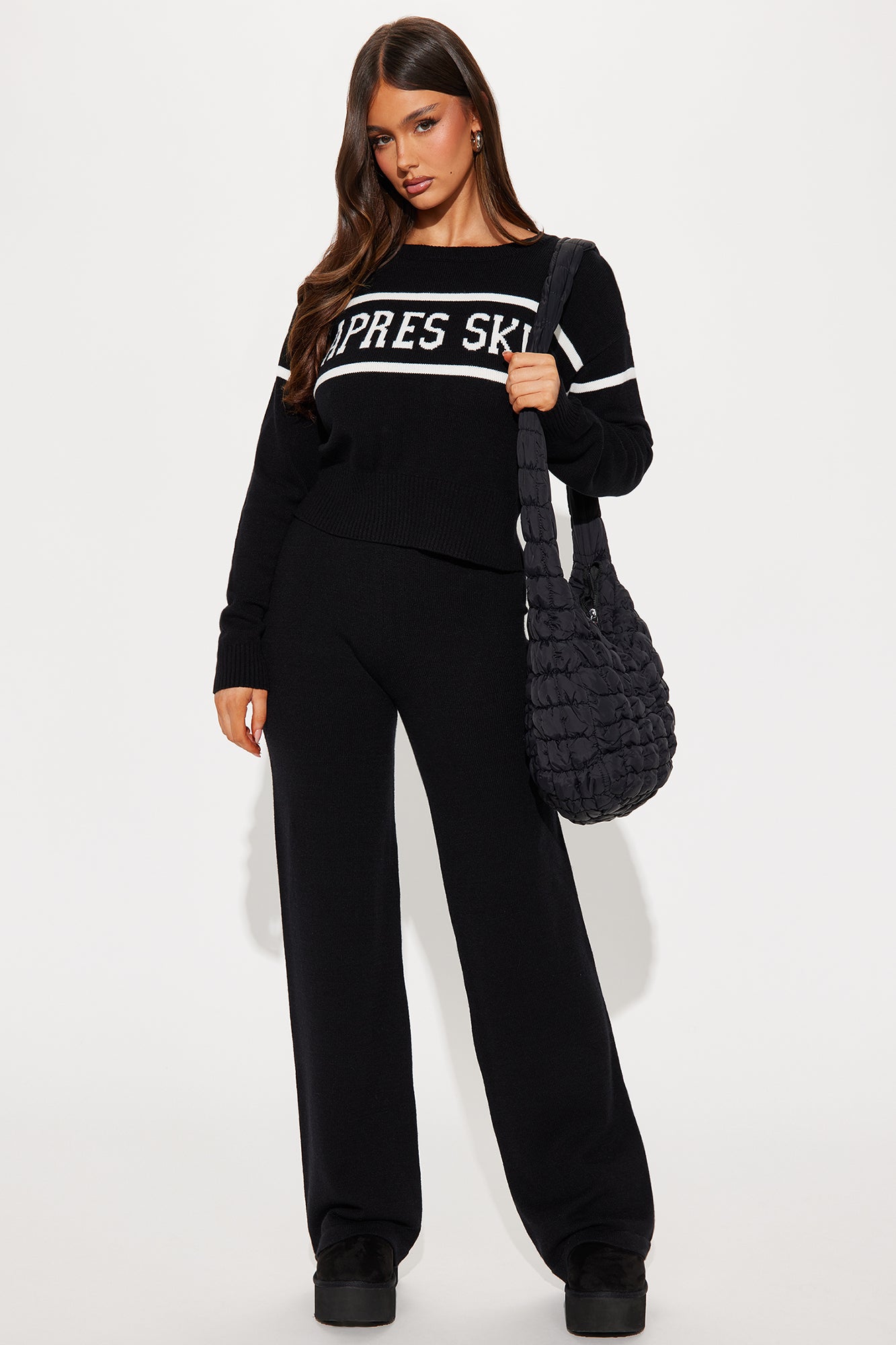Elegant Button-Up Collar Pant Set with Wide Leg & Elastic Waistband