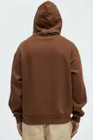 Chocolate Hoodie Long Sleeve Screen Print Imported(Chocolate,S)