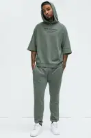 Black Art Studio NYC Hoodie with Screen Print Saturation Variation(Charcoal,S)