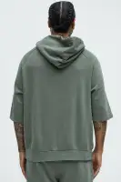 Black Art Studio NYC Hoodie with Screen Print Saturation Variation(Charcoal,S)