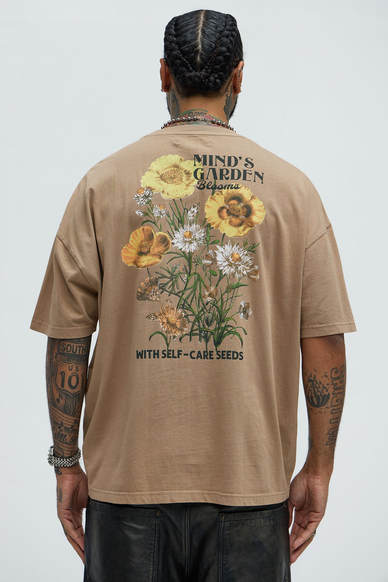 Crew Neck Short Sleeve Screen-Printed 100% Cotton T-Shirt