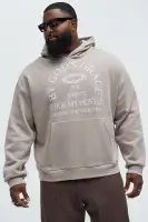 Sand Hoodie Long Sleeve Screen Print(Sand,S)