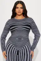 Stylish High Neck Long Sleeve Sweater Maxi Dress - Stretchy Bodycon with Heat Pattern (Lime & Grey Combo)(Grey/combo,XS)