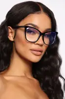 Blue Light Protection Glasses - Clear & Black Plastic Frame