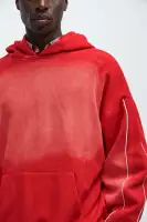 Dark Brown Panel Detail Drawstring Waist Casual Jumpsuit(Red,S)