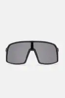 Black Oversized Plastic Shield Frame(Black,OS)
