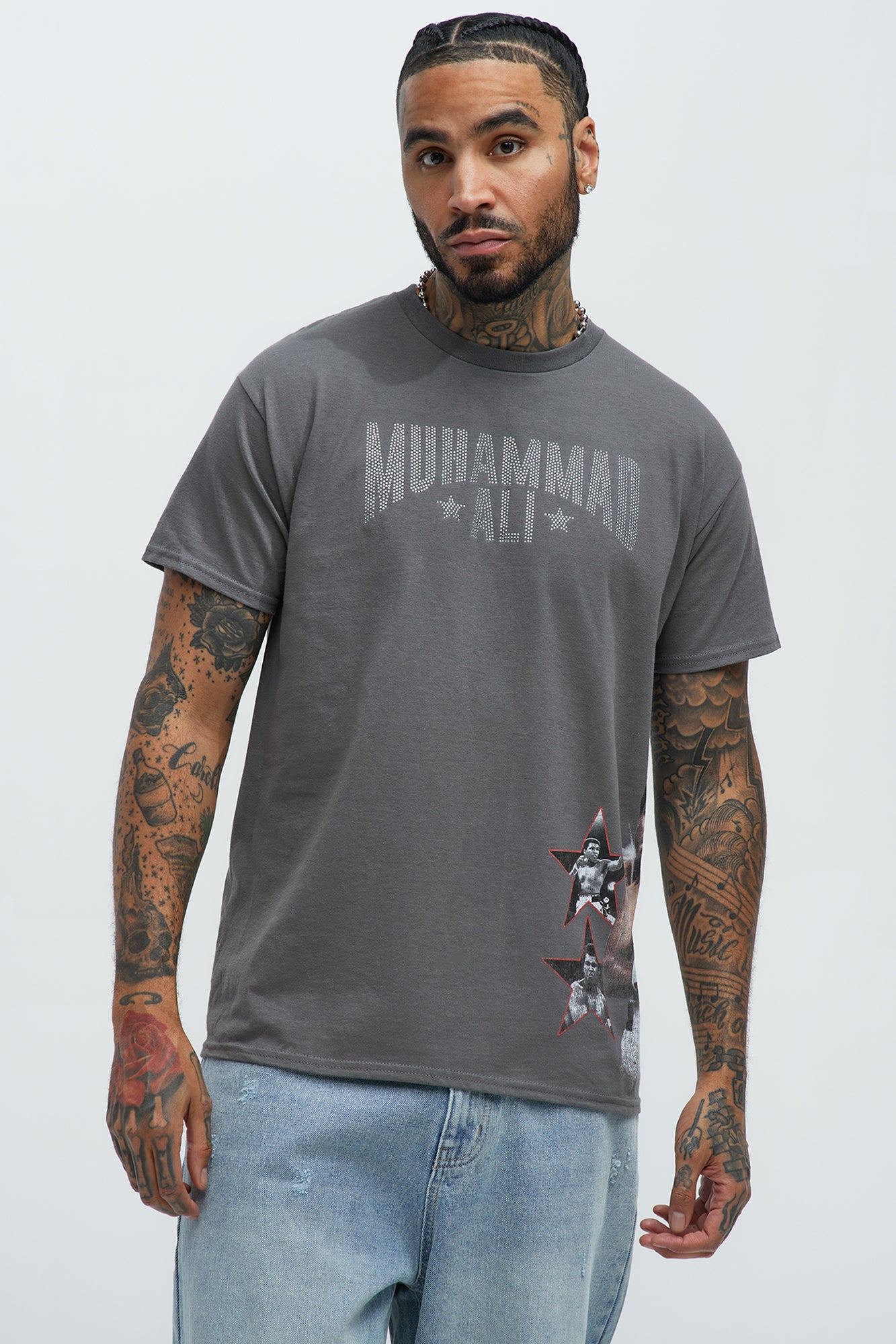 Crew Neck Short Sleeve Screen Print 100% Cotton T-Shirt